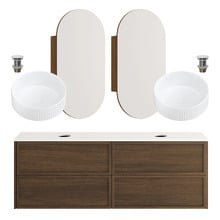 Cali 1500mm Wall Hung Vanity with Basin & Pill Shaving Cabinet Package